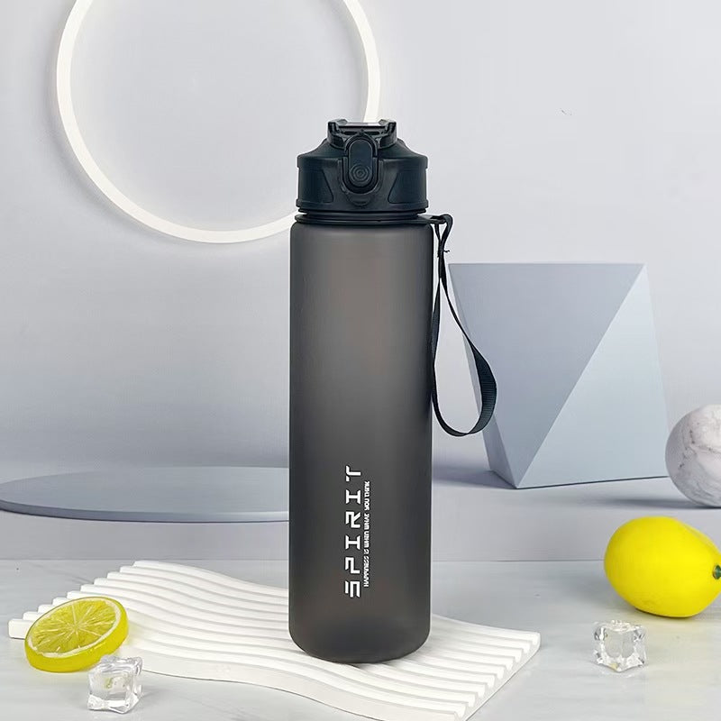 Premium Cross-Border 750ml Gradient Frosted Sports Space Cup with