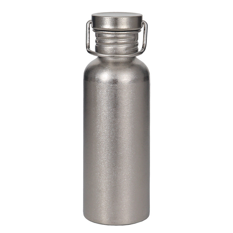 Crystalline hammered Premium Pure Titanium Outdoor Sports Kettle and Camping Water Bottle 750 ml