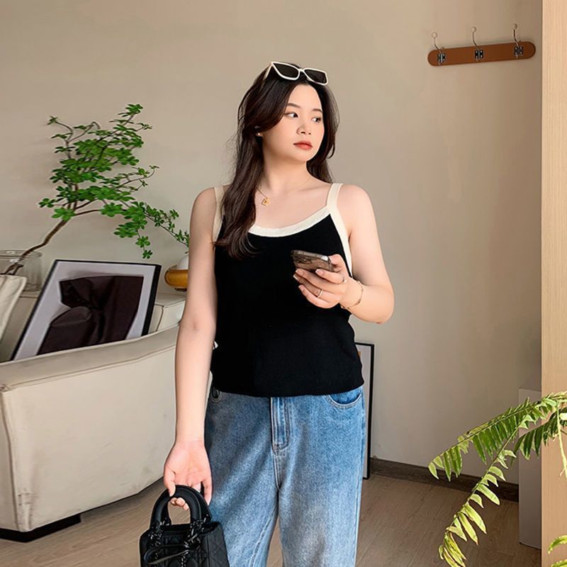 High quality apricot Women's Plus Size Sleeveless Camisole Relaxed Fit Top