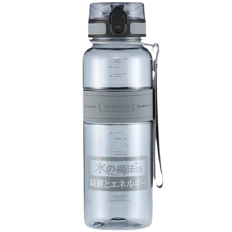 Green cypress Premium Wholesale Youzhi Negative Ion Large-Capacity Anti-Fall Sports Water Bottle 1000ml