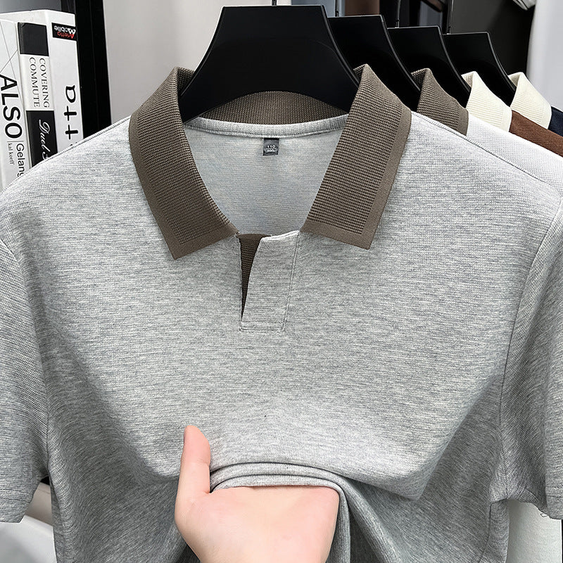 Men's Cotton Blend Polo T-Shirt Breathable Cooling Comfort