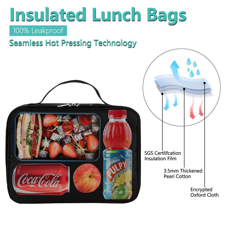 Premium Reusable Insulated Lunch Bag & Universal Thermal Meal