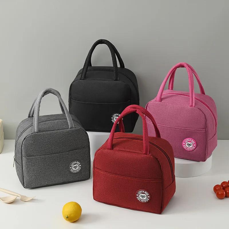 Black Premium Insulated Lunch Box & Kids Portable Meal Bag for Boys and Girls