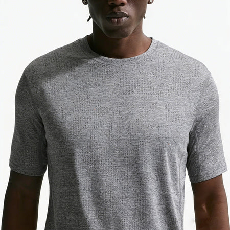 White Men's Quick-Dry Running T-Shirt Breathable Sports Training Top