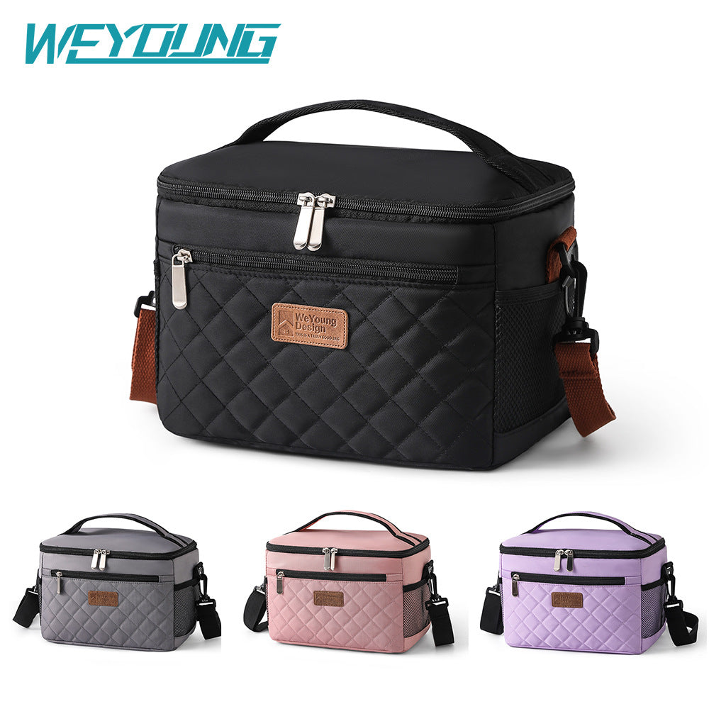 Cherry blossom Premium Amazon's New Square Insulated Bag & Thickened PEVA Stain-Resistant Cross-Border Lunch Tote