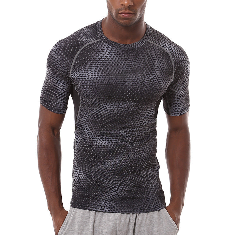 Men's Compression Sports T-Shirt Quick-Dry Breathable Training