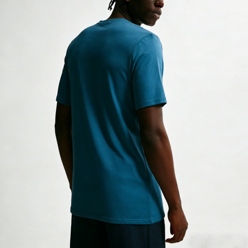 Blue Men's Quick-Dry Sports T-Shirt Breathable Fitness Training Top