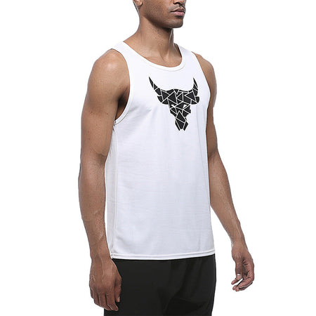 Black Men's Quick-Dry Training Tank Top Breathable Fitness Vest