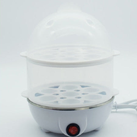 White single Premium  Small Egg Cooker & Standard Egg Steamer