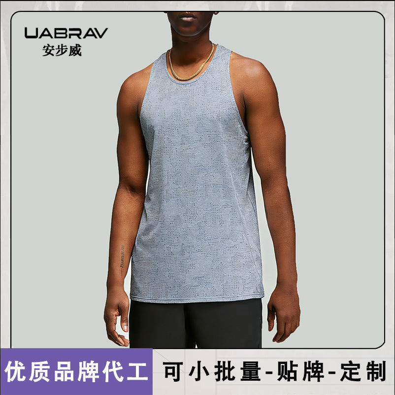 Men's Mesh Running Tank Top Breathable Quick-Dry Training Vest