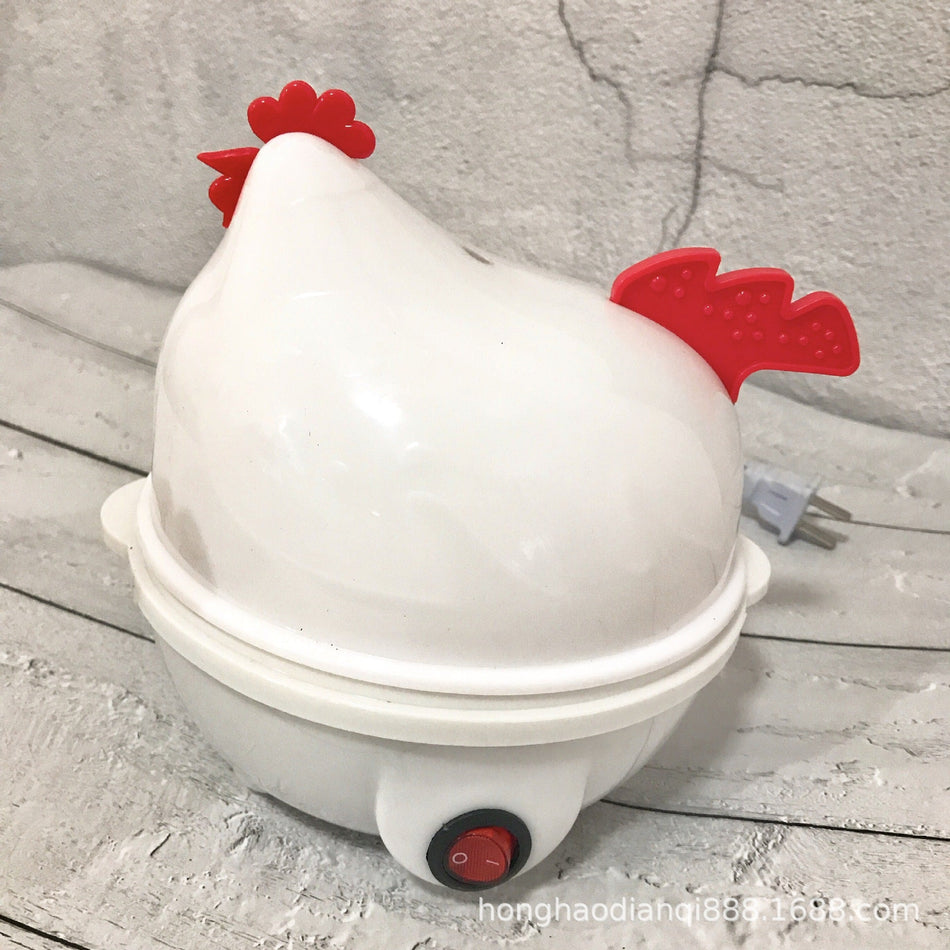White Premium Cross-Border Dual-Voltage Egg Cooking Machine & Steamer