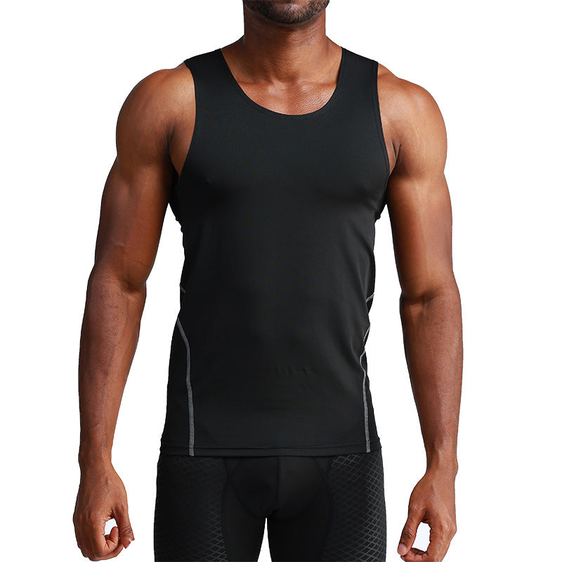 Men's Compression Sports Tank Top Quick-Dry Running Vest