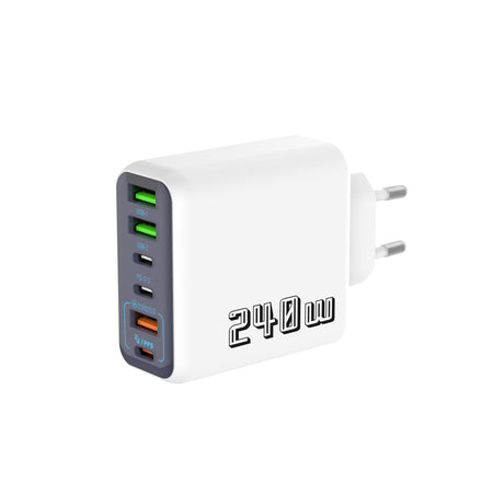 Multi-Port Universal Travel Charger EU US UK AU IN Plug Adapter in Black