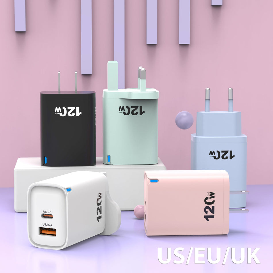 Universal Fast Charging Adapter EU US UK Compatible Multi Device