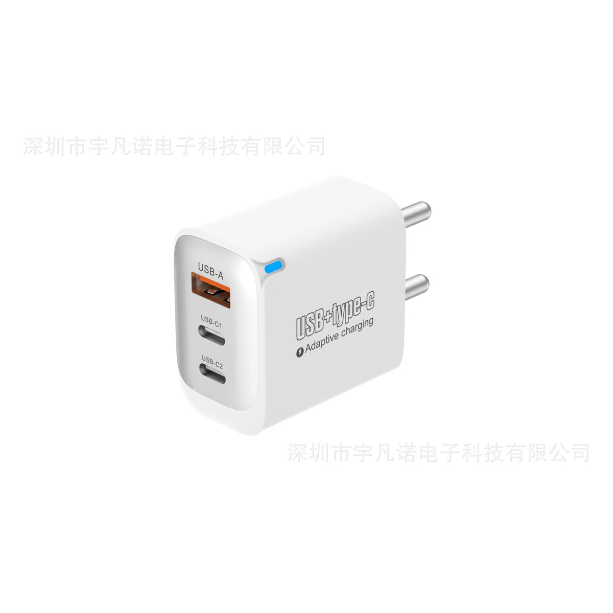 Certified ACC Multi-Port USB Fast Charging Adapter EU US UK in White