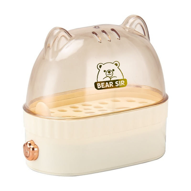 Off-white egg Intelligent Automatic Egg Boiler with Auto Shut-Off Steamer
