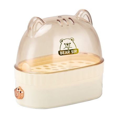 Off-white egg Intelligent Automatic Egg Boiler with Auto Shut-Off Steamer