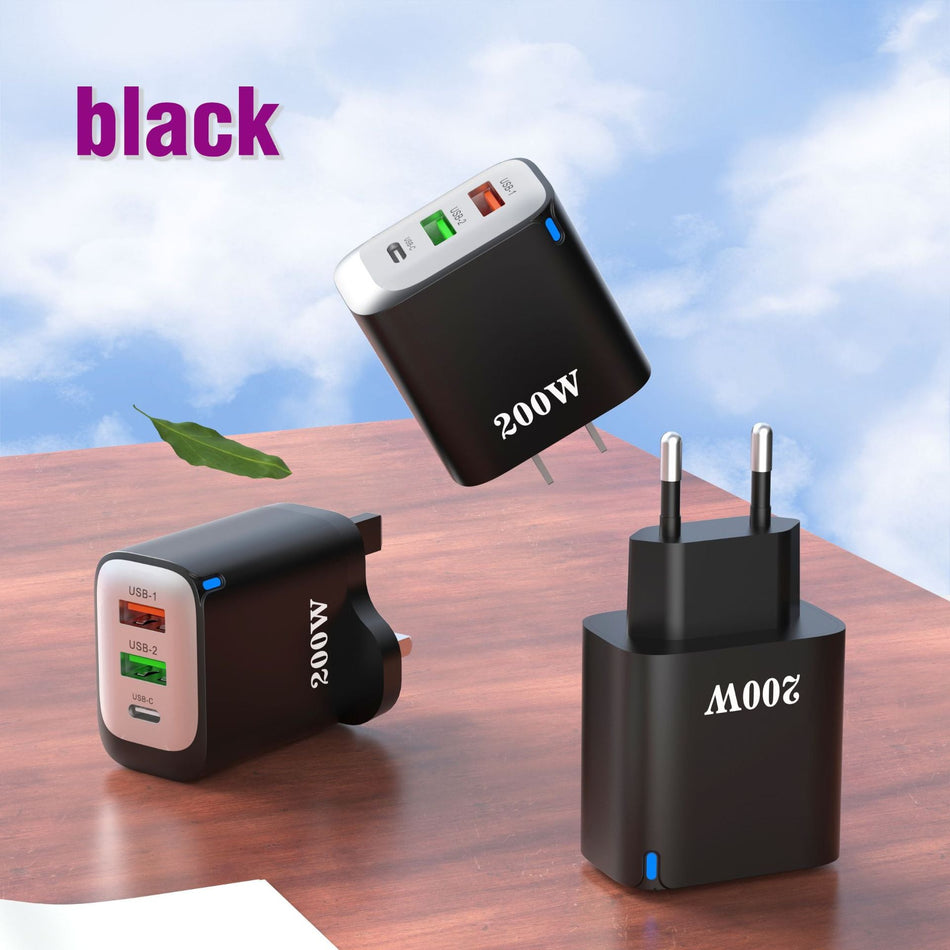 Multi-Port Fast Charging Adapter EU AU IN Standard Travel Charger