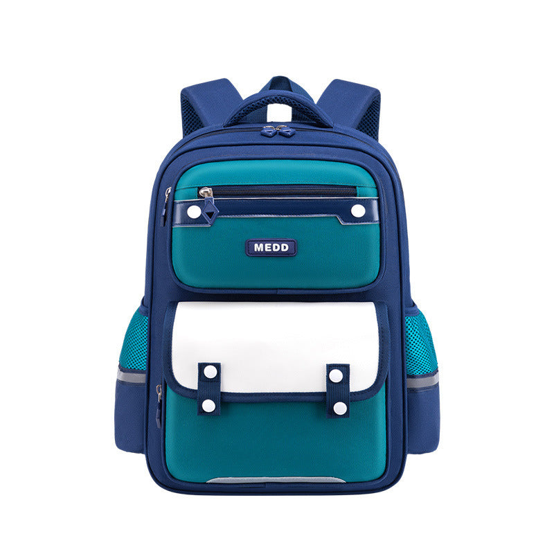 Large-Capacity Lightweight School Backpack for Grades 1–6