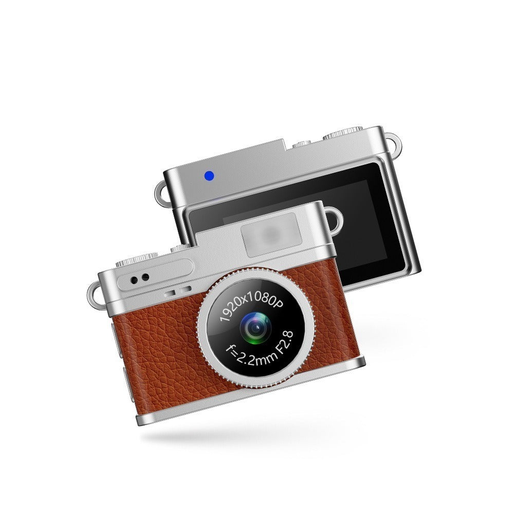 Retro Mini Thumb Camera Portable Travel Student Campus Camera in Brown