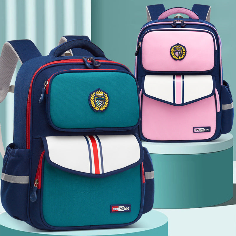 Large-Capacity Spine-Support School Backpack for Grades 1–6