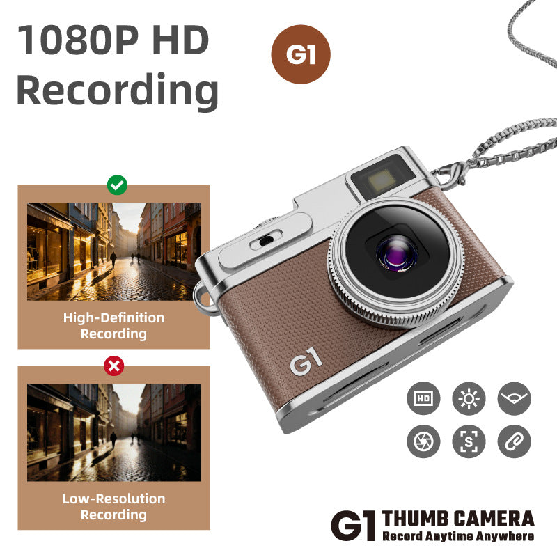 G1 Retro Mini Thumb Camera Ultra-Small HD Photo Video Recorder