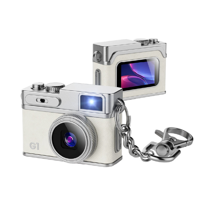 G1 Retro Mini Thumb Camera Ultra-Small HD Photo Video Recorder in White