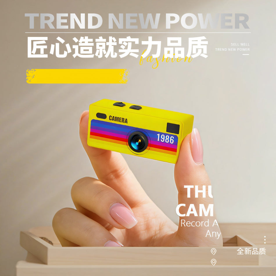 Retro Mini Thumb CCD Camera with Filters Travel Vlog Camera