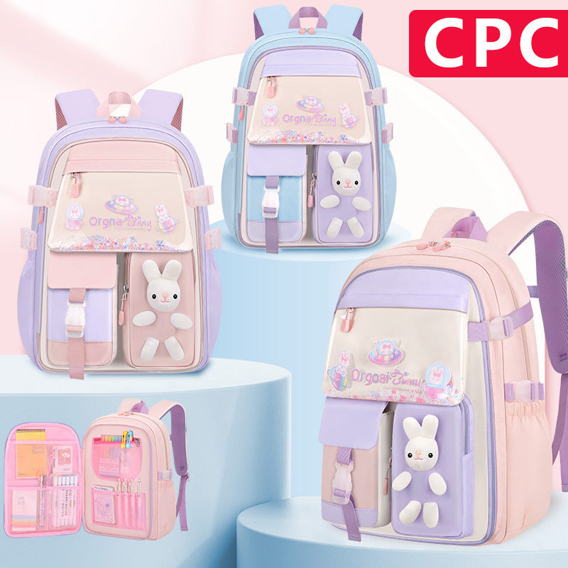 Lightweight Spine-Support School Backpack for Elementary Students