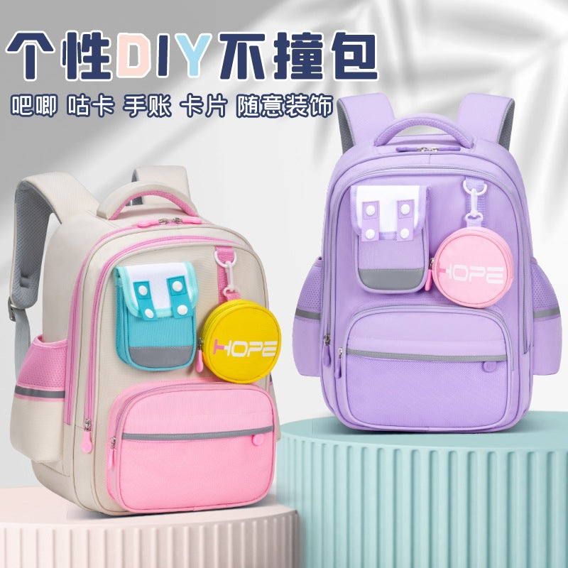 Large-Capacity Multi-Compartment School Backpack for Grades 1–6
