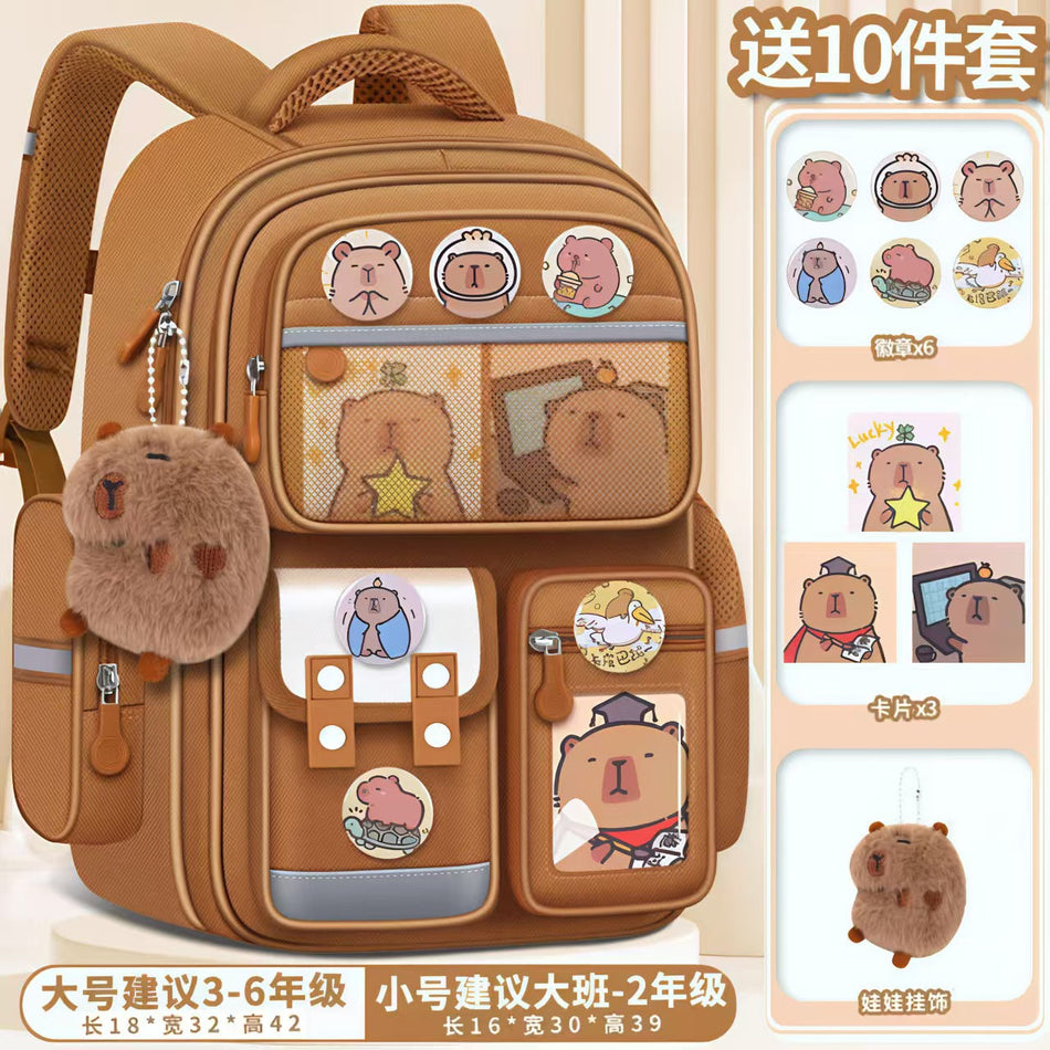 Naruto Spine-Support Waterproof School Backpack for Grades 1–6