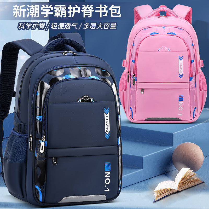 Large-Capacity School Backpack for Primary to Junior High