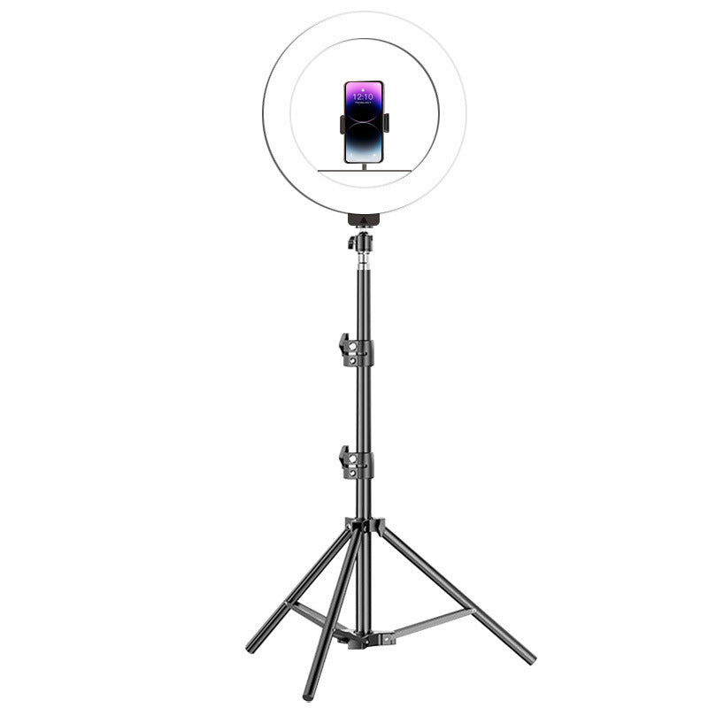 10 Inch LED Ring Light Floor Stand for Live Streaming Photograph