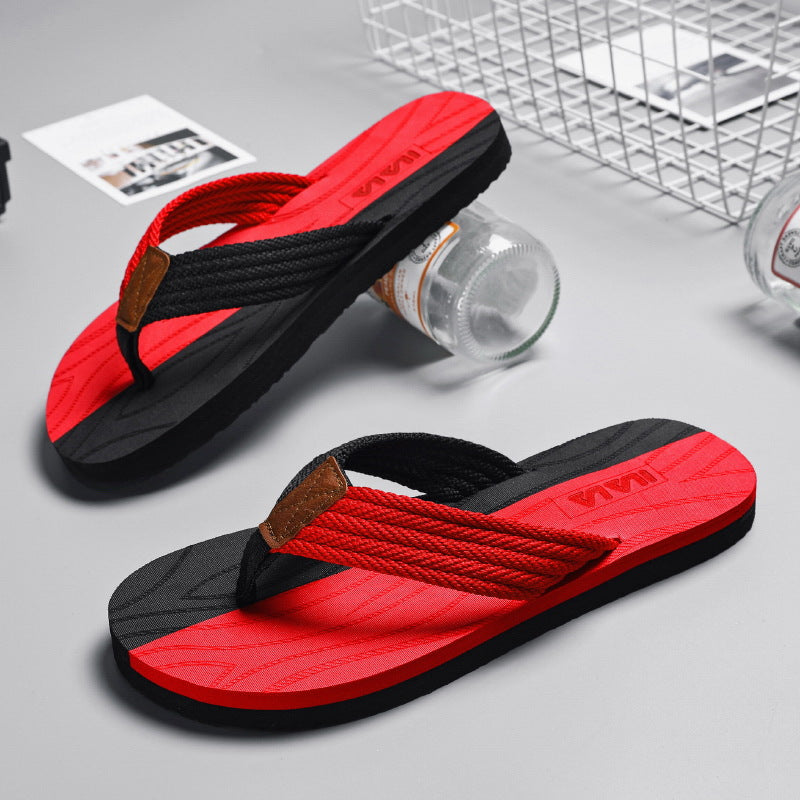 Men's Thick Sole EVA Flip Flops Non-Slip Beach Sandals
