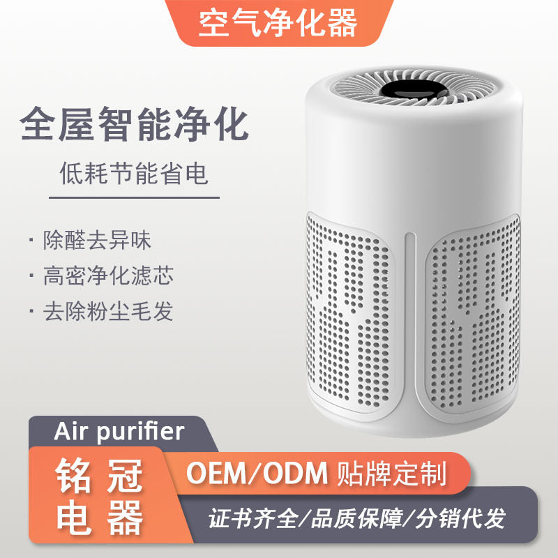 Portable Desktop Air Purifier with High-Efficiency Odor Filter