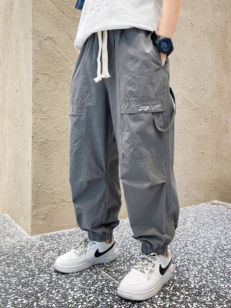 Boys Summer Cargo Pants Lightweight Mosquito Proof Casual
