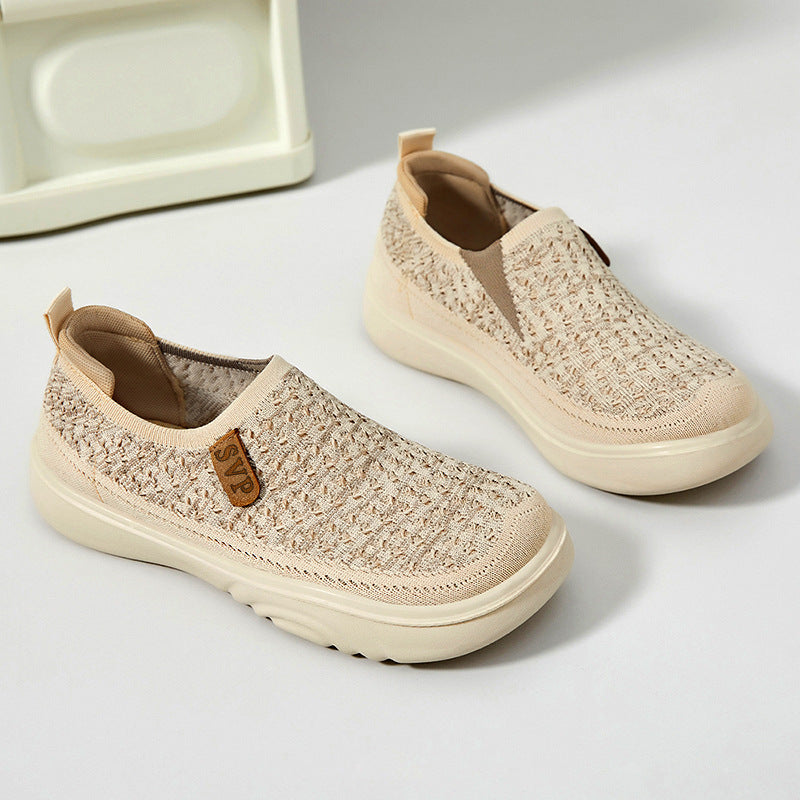 G-dl 686m colors Women's Fly-Knit Breathable Casual Sneakers with Soft Sole