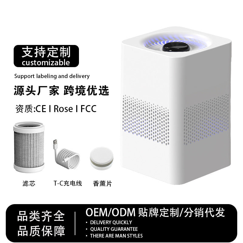 USB Air Purifier with Negative Ions for Home and Office Use
