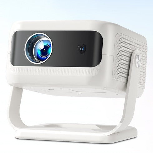 Y300 4K Ultra HD Portable Projector for Home Office and Gaming in White