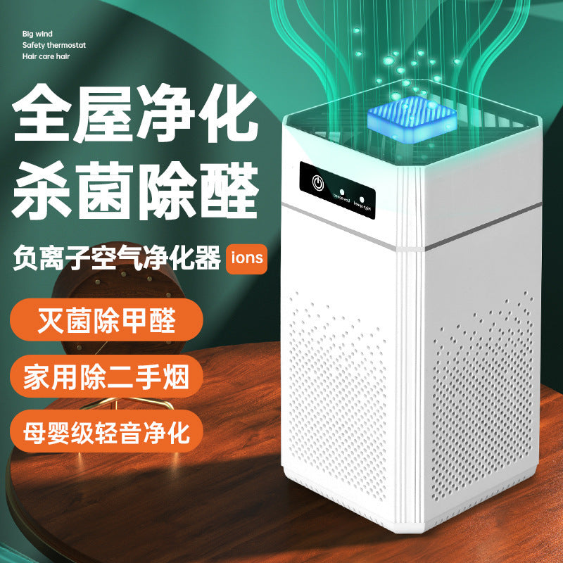 Portable USB Air Purifier with Negative Ion and Smart Filter