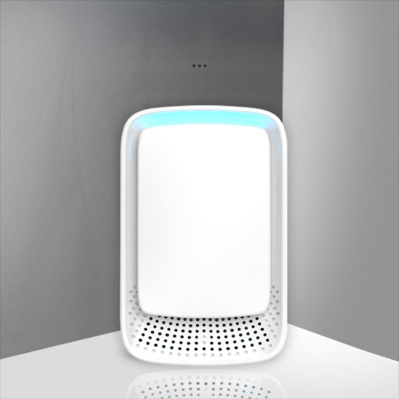 White Household Negative Ion Air Purifier for Bathroom and Pet Odor Control