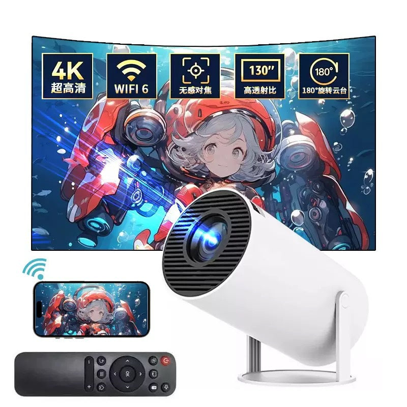 HY300 Mini Smart Portable Projector for Home Theater Use