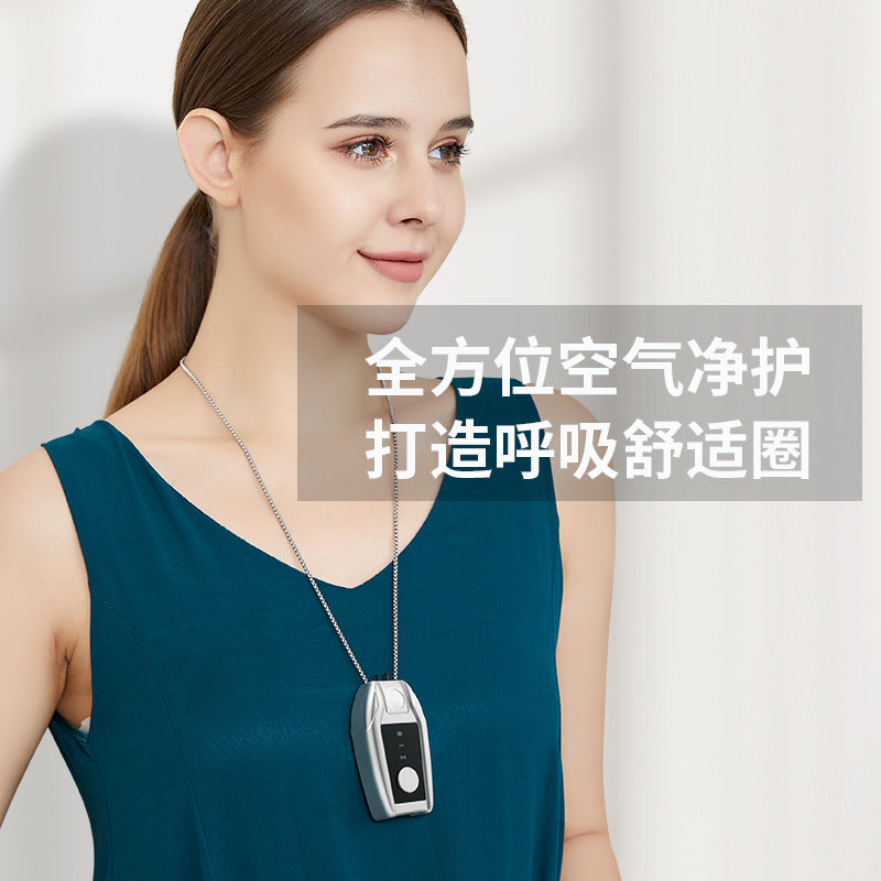 Portable Mini Neck Negative Ion Air Purifier for Daily Use
