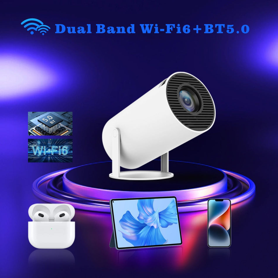 HY300 Pro 4K Portable LCD Projector Wireless Home Theater