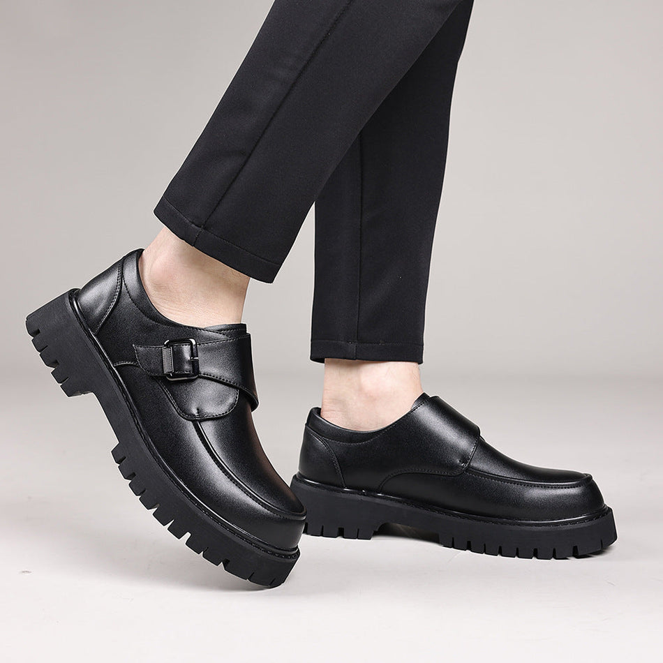 Men's Height-Increasing Buckle Loafers Business Casual Shoes