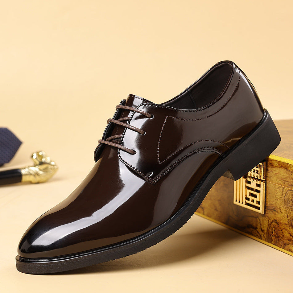 Men's Pointed Toe Formal Leather Shoes Business Casual Oxfords
