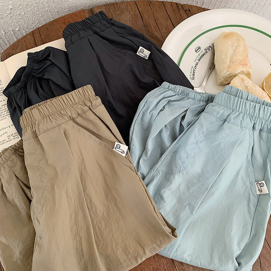 Kids Korean Style Cropped Anti-Mosquito Casual Pants