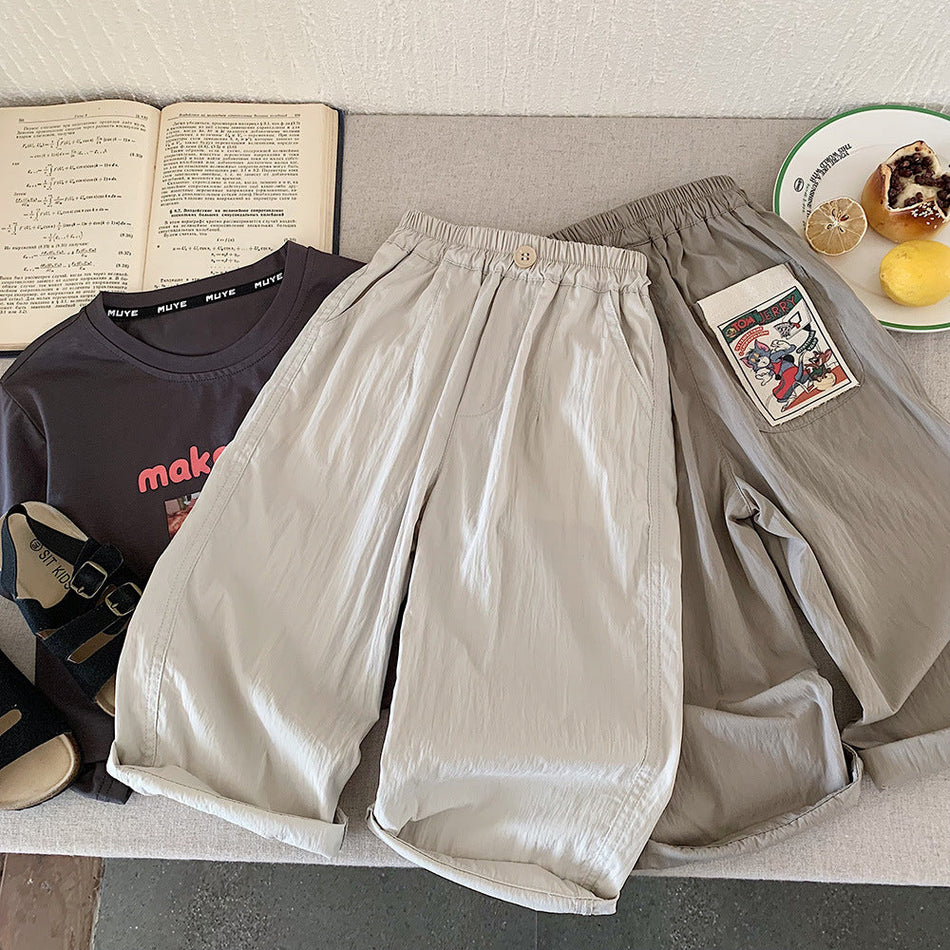 Kids Korean Style Lightweight Anti-Mosquito Casual Pants