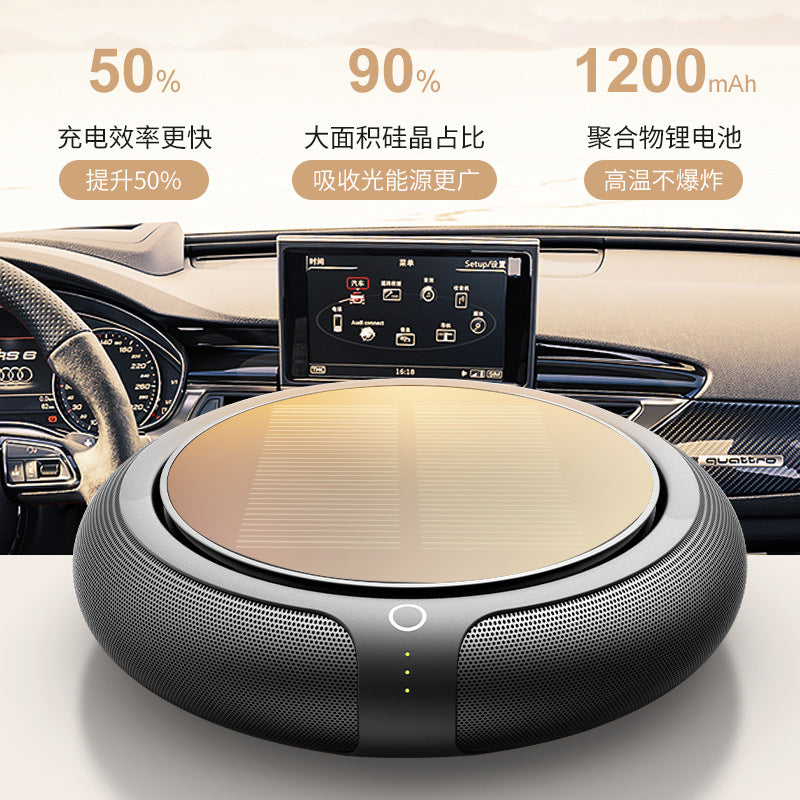 Solar Car Air Purifier with Aromatherapy and Odor Control