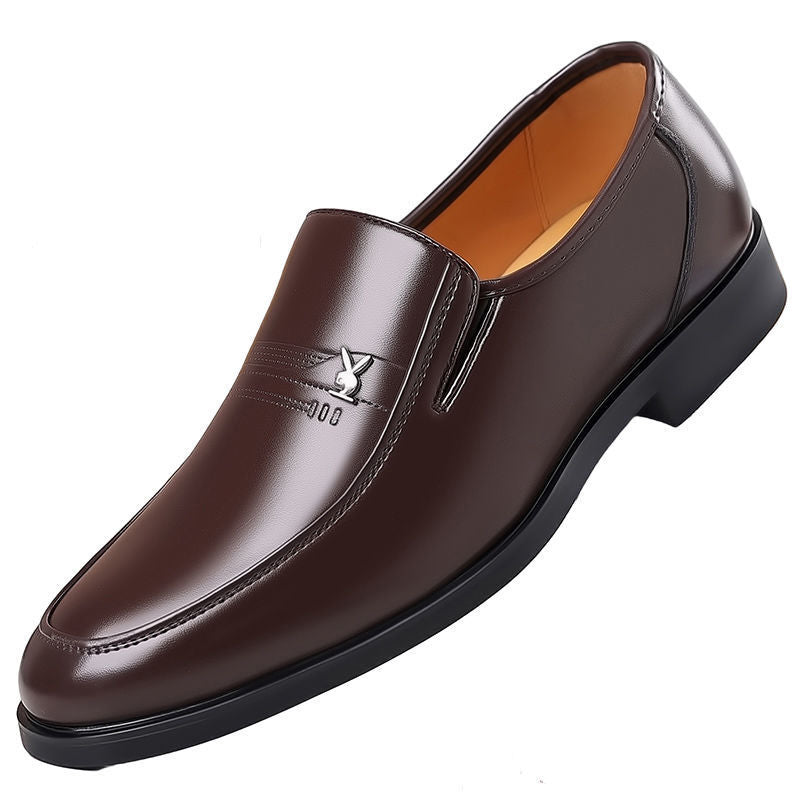 Men's Genuine Cowhide Business Casual Shoes Soft Sole Loafers